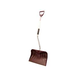 RUGG Lite-Wate 36PBSLW-S Snow Shovel and Pusher, 20 in W Blade, Polyethylene Blade, Aluminum Handle, D-Shaped Handle