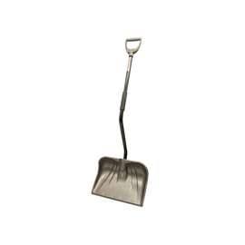 RUGG 26PBSW-S Snow Shovel, 18 in W Blade, 13 in L Blade, Combo Blade, Polyethylene Blade, Steel Handle