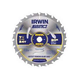 Portable Corded Circular Saw Blades, 7 1/4 in, 24 Teeth