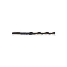 Black & Gold HSS Fractional Drill Bits, 25/64 in, Split Point