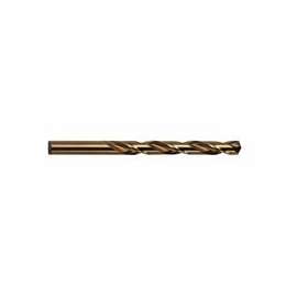 Cobalt High Speed Steel Fractional Straight Shank Jobber Length Drill Bit,1/2"