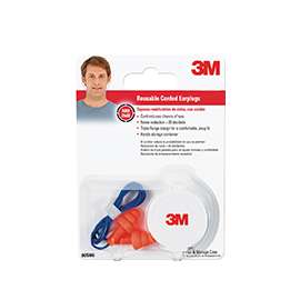 3M Tri-Flange 90586-00000 Ear Plugs, 26 dB NRR, Multi-Flange