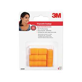 TEKK Protection 90580-00000T Ear Plugs, 29 dB NRR, Foam Ear Plug, Orange Ear Plug