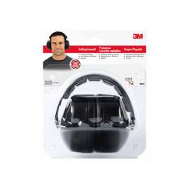 3M 7100117617 Folding Ear Muffs, 25 dB NRR, Black