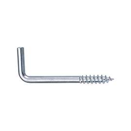 ProSource Screw Hook, 13/16 in Opening, 6.5 mm Thread, 3 in L, Steel, Zinc