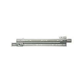 Knape & Vogt 1300P ZC 18 Drawer Slide, 75 lb, 18 in L Rail, 1/2 in W Rail, Steel, Zinc