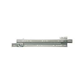 Knape & Vogt 1300P ZC 22 Drawer Slide, 75 lb, 22 in L Rail, 1/2 in W Rail, Steel, Zinc
