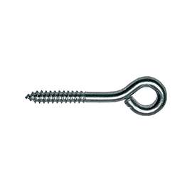 ProSource LR-225-PS Screw Eye, 3.3 mm Dia Wire, 4.3 mm Thread, 19/32 in L Thread, 1-3/16 in OAL, 57 lb Working Load