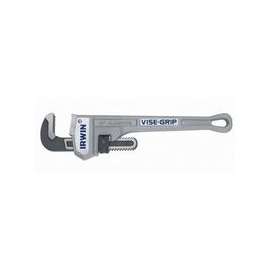 Cast Aluminum Pipe Wrenches, Drop Forged Steel Jaw, 12 in