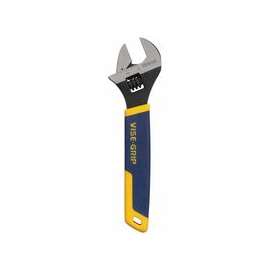 Vise-Grip Adjustable Wrenches, 8 in Long, 1 1/8 in Opening, Chrome
