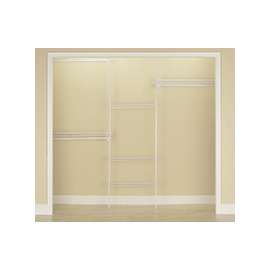 ClosetMaid 5636 Closet Organizer Kit, Steel, White, Vinyl-Coated