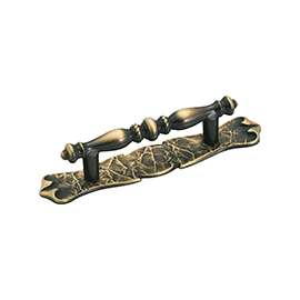 Amerock BP176CAE Cabinet Pull, 5-1/2 in L Handle, 1-1/4 in H Handle, 1-1/4 in Projection, Zinc, Antique English
