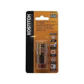 Bostitch BTFP72320 Coupler, 1/4 in, MNPT, Steel, Plated