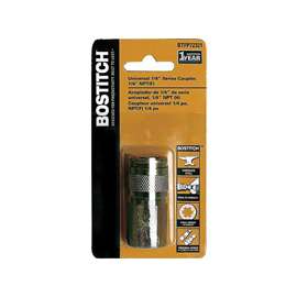 Bostitch BTFP72321 Coupler, 1/4 in, FNPT, Steel, Plated