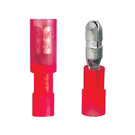 GB 20-161P Bullet Splice Connector, 600 V, 22 to 18 AWG Wire, 5/32 in Stud, Red