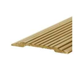 Frost King H433FB/6 Seam Binder, 6 ft L, 1-1/4 in W, Fluted Surface, Aluminum, Gold, Satin