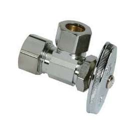 BrassCraft OCR39X C1 Stop Valve, 1/2 x 1/2 in Connection, Compression, 125 psi Pressure, Brass Body