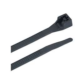 GB 45-515UVB Cable Tie, Double-Lock Locking, 6/6 Nylon, Black