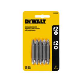DeWALT DW2029 Screwdriver Bit, #2 Drive, Phillips Drive, 1/4 in Shank, Hex Shank, 2 in L, Steel