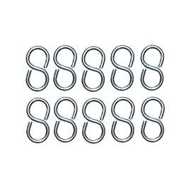 ProSource LR-376-PS S-Hook, 25 lb Working Load, 2.8 in Dia Wire, Steel, Zinc