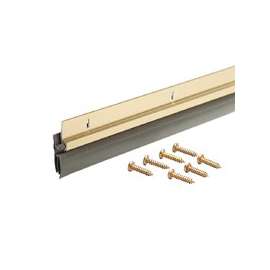 M-D 05702 Door Sweep, 36 in L, Aluminum Flange, Vinyl Insert