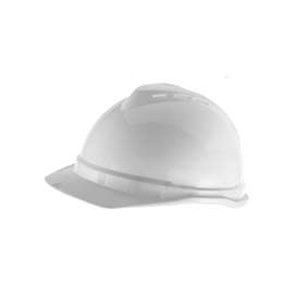 MSA 10034020 Hard Hat, 4-Point Fas-Trac III Suspension, Polyethylene Shell, Yellow, Class: C