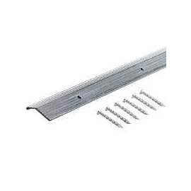 M-D 78006 Carpet Trim, 36 in L, 7/8 in W, Fluted Surface, Aluminum, Silver