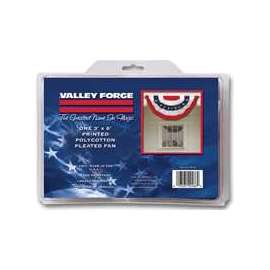 Valley Forge PFF-ST Full Fan Flag, 3 ft W, 6 ft H, Polycotton