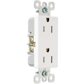 15A WHT Tamp Receptacle