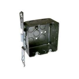 RACO 685 Drawn Box, 2 -Gang, 17 -Knockout, 1/2, 3/4 in Knockout, Steel, Gray, Pre-Galvanized