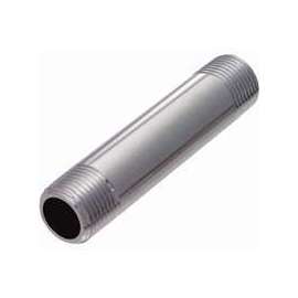 Plumb Pak PP33-10PCLF Pipe Nipple, 3/8 in, IPS, Brass, Chrome, 3 in L