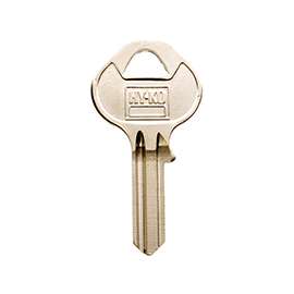 HY-KO 11010M18 Key Blank, Brass, Nickel, For: Master Vehicle Locks