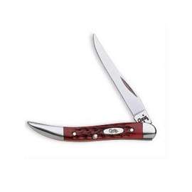 CASE 00792 Pocket Knife, 2-1/4 in L Blade, Stainless Steel Blade, 1-Blade, Red Handle