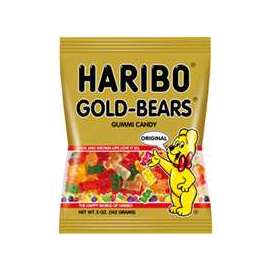 Haribo HGB12 Jelly Candy, Assorted Fruits Flavor, 5 oz Bag
