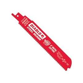 Diablo DS0614BF2 Reciprocating Saw Blade, 1 in W, 6 in L, 14/18 TPI, Bi-Metal Cutting Edge
