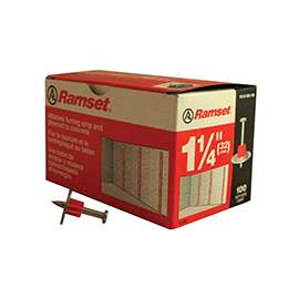 Ramset 1510SD Washered Pin, 0.145 in Dia Shank, Steel, Zinc