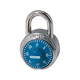 Master Lock 1506D Padlock, 9/32 in Dia Shackle, 3/4 in H Shackle, Steel Shackle, Stainless Steel Body, 1-7/8 in W Body