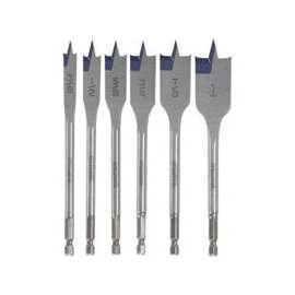 IRWIN 88886 Spade Bit Set, Standard, 6-Piece, HSS
