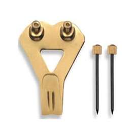 OOK 50025 Picture Hanger, 50 lb, Steel, Brass, Gold