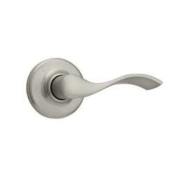 Kwikset 92001-525 Passage Lever, 4-7/32 in L Lever, Satin Nickel