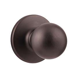 Kwikset 200P-11PCP Door Knob, Venetian Bronze, 1-3/8 to 1-3/4 in Thick Door, 2-1/4 in Strike