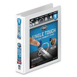 Ultra Duty D-Ring View Binder with Extra-Durable Hinge, 3 Rings, 1.5" Capacity, 11 x 8.5, White