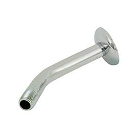 Boston Harbor B1140CP Shower Arm with Flange, 1/2-14 NPT in Connection, Threaded, 7 in L, Plastic