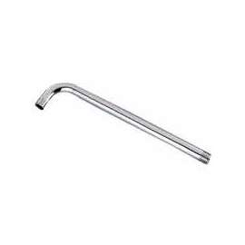 Boston Harbor B1180CP Shower Arm, 1/2-14 Connection, Threaded, 2.75 in L, Stainless Steel, 90 deg