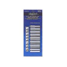 Vulcan TS1008 Socket Set, Chrome Vanadium Steel, Chrome