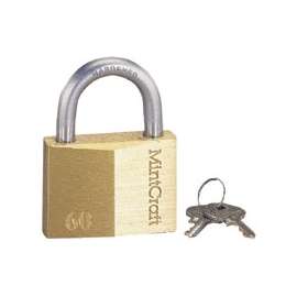 ProSource Padlock, Keyed Alike Key, Standard Shackle, 11/32 (8.7) in (mm) Dia Shackle, Steel Shackle