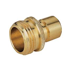 Landscapers Select GB9610 Hose Connector, 3/4 in, Male, Brass, Brass