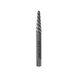 IRWIN POWER-GRIP 53401 Screw Extractor, EX-1 Extractor, 3/32 to 5/32 in, 2.5 to 4 mm, #3 to #6 Bolt/Screw, Spiral Flute