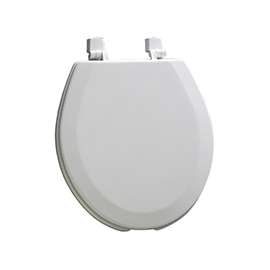 Mayfair 440EC 000/440 Toilet Seat with Cover, Round, Wood, White
