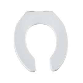 BEMIS M955C-000 Toilet Seat with Cover, Round, Plastic, White, Sta-Tite Hinge